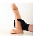 All Black Flexibler, wasserdichter Dildo 34 cm – Schwarz, Rot oder Blau, sicher und leicht zu reinigen