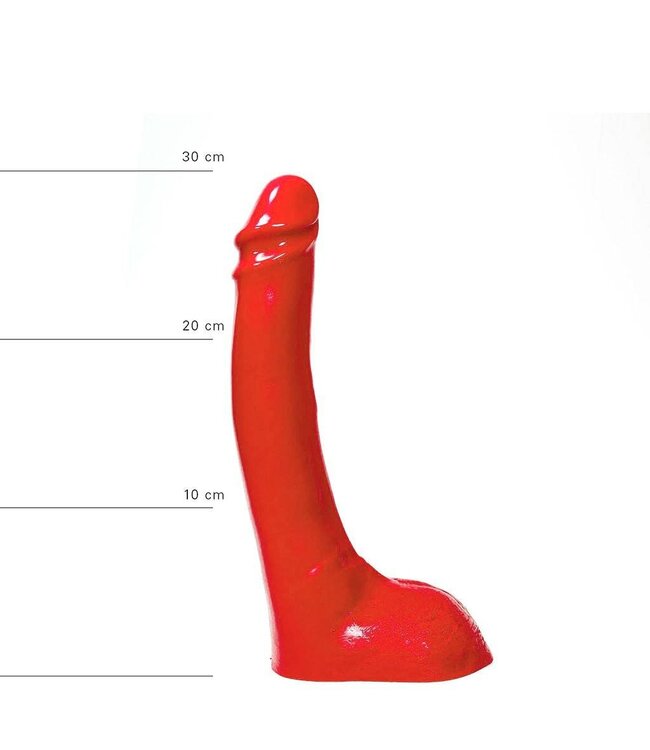All Black All Black Flexibele Dildo 32 cm Waterdicht In Zwart, Rood en Blauw