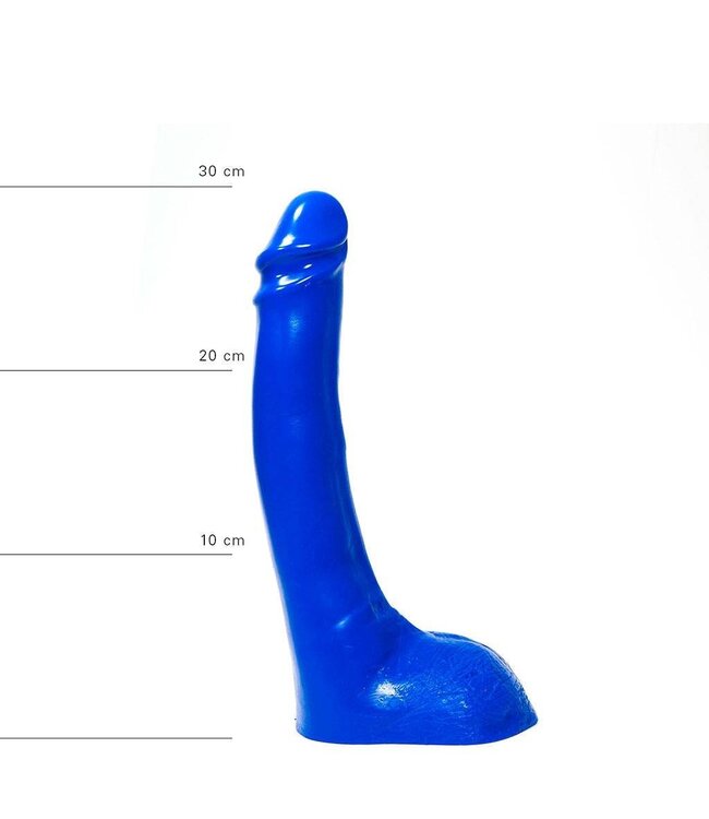 All Black All Black Flexibele Dildo 32 cm Waterdicht In Zwart, Rood en Blauw