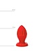 All Black Vielseitiger Buttplug 12 cm – Stimulation in Schwarz, Rot, Blau