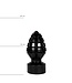 All Black Handgranatenform Buttplug 15 cm | Schwarz, Rot, Blau | Intensives Vergnügen