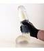 All Black Classic Veined Dildo 30 cm - Black, Red & Blue - High Quality