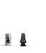 All Black 12 cm Waterproof Smooth Butt Plug - Wide, Flexible, Phthalate-Free