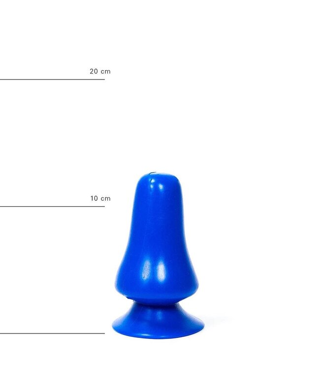 All Black Butt Plug 12 cm Breed Glad Waterproof Zwart Rood Blauw Flexibel PVC