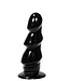 All Black All Black Drievoudige Ribbelige Anale Dildo 17 cm - Zwart, Rood & Blauw