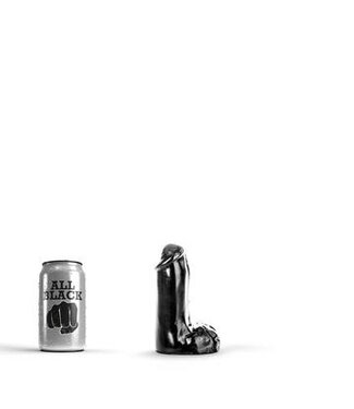 All Black Farbiger Dildo 13 cm – Anfängerfreundlich mit praktischer Schutzhülle