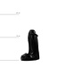 All Black Compacte All Black Dildo 13 cm X 4,5 cm Voor Beginners In Zwart, Rood, Blauw