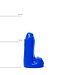 All Black Compacte All Black Dildo 13 cm X 4,5 cm Voor Beginners In Zwart, Rood, Blauw