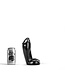 All Black Realistic 18 cm Dildo - Available in Black, Red & Blue Options