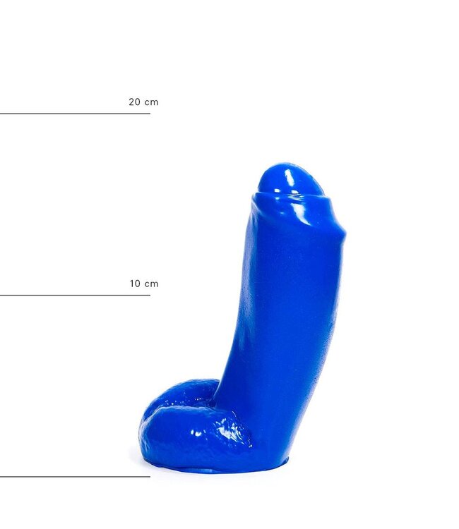 All Black Realistic 18 cm Dildo - Available in Black, Red & Blue Options