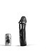 All Black Flexibele Realistische Anaal Dildo 28 cm - Zwart, Rood & Blauw, All Black