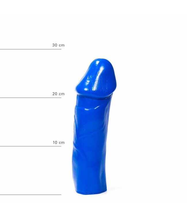 All Black Realistischer Anal-Dildo 28 cm – Flexibel, Schwarz, Rot & Blau