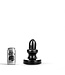 All Black All Black Buttplug 17 cm Met Brede Middenstuk In Zwart, Rood & Blauw