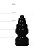 All Black Advanced 4-Layer 27cm Buttplug Met 3 Kleuropties En Maximale Diameter 13,5cm