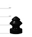 All Black Erweiterter Buttplug 19 cm – Maxi Analspielzeug für erfahrene Nutzer