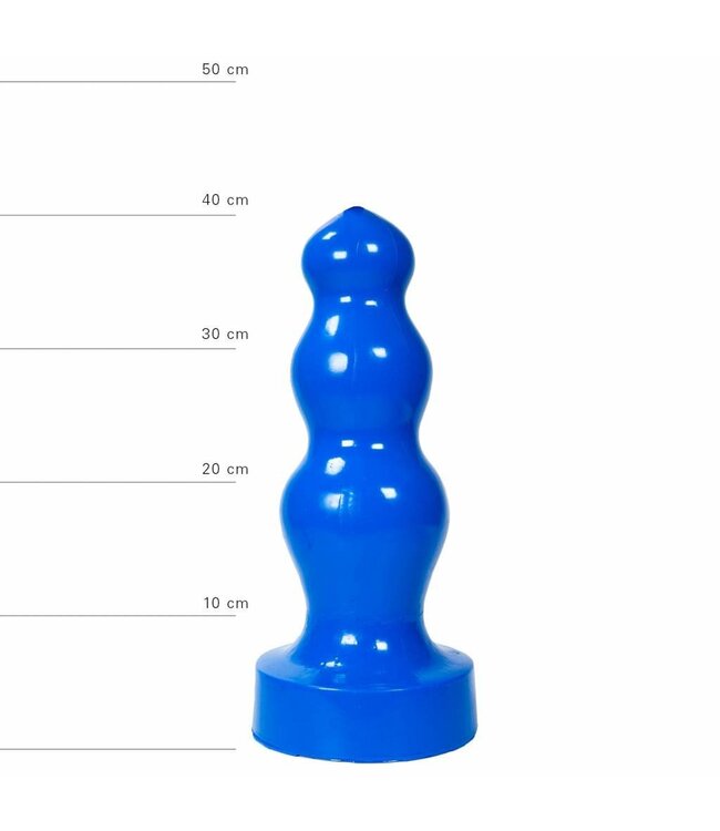 All Black Giant Triple Butt Plug 38 cm - Black, Red & Blue for Ultimate Pleasure