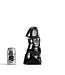 All Black Realistische Dildo 25 cm Met Geaderde Schacht En 9,5 cm Diameter