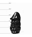 All Black 32 cm Dildo Zonder Balzak – Stevig Met 16,5 cm Diameter, Zwart/Rood/Blauw