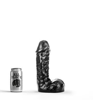 All Black Realistische Dildo 24,5 cm Met Diameter 6,3 cm In Zwart, Rood En Blauw