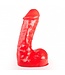 All Black Classic 24.5 cm Dildo - Available in Black, Red & Blue