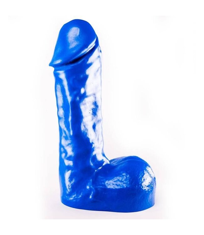 All Black Classic 24.5 cm Dildo - Available in Black, Red & Blue