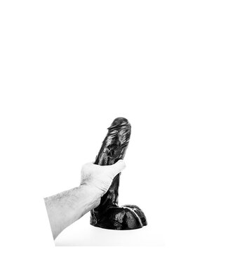 All Black Dildo 21 cm Ø 6,5 cm Voor Anaal en Vaginaal Genot in Zwart, Rood, Blauw