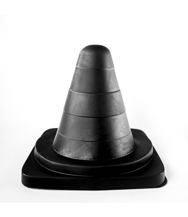 All Black Giant 19cm Anal Stretcher Butt Plug - Black, Red, Blue Options