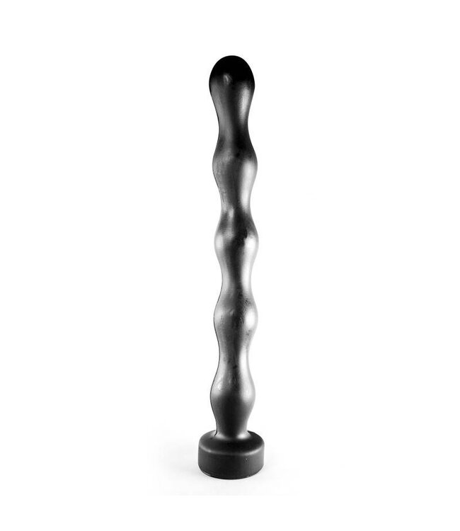 All Black Vielseitige Analkugeln 41,5 cm - Schwarz, Rot & Blau für intensives Vergnügen
