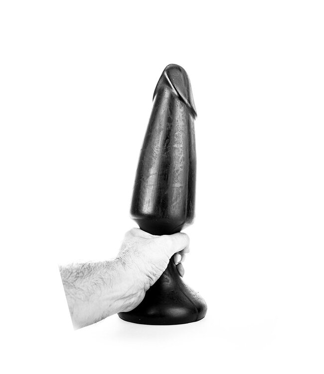 All Black Giant Silikon Buttplug 35 cm - Realistischer Dildo für Einsteiger