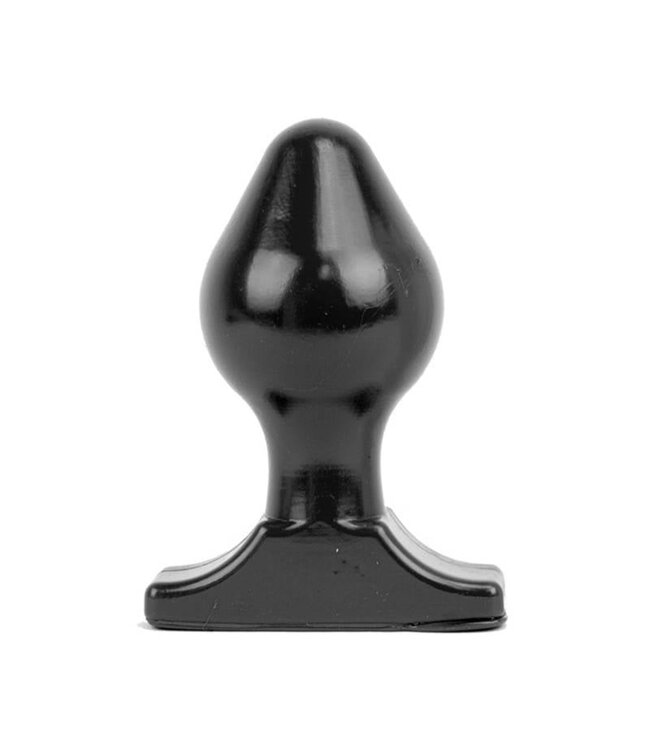 All Black Soft & Flexible 16cm Butt Plug - Available in Black, Red, Blue