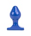 All Black Buttplug 16 cm Zacht Soepel Met 7,8 cm Diameter in Zwart, Rood en Blauw