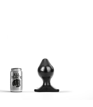 All Black Butt Plug 17 cm Zacht PVC In Zwart, Rood En Blauw Met Ø 8,8 cm