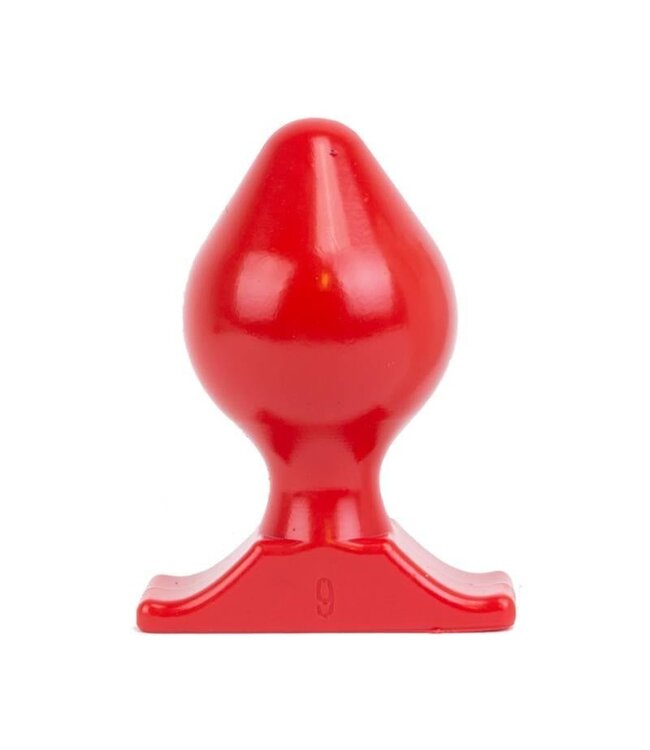 All Black Weicher Buttplug 17 cm – Schwarz, Rot & Blau, Ø 8,8 cm, ideal für Analspiel