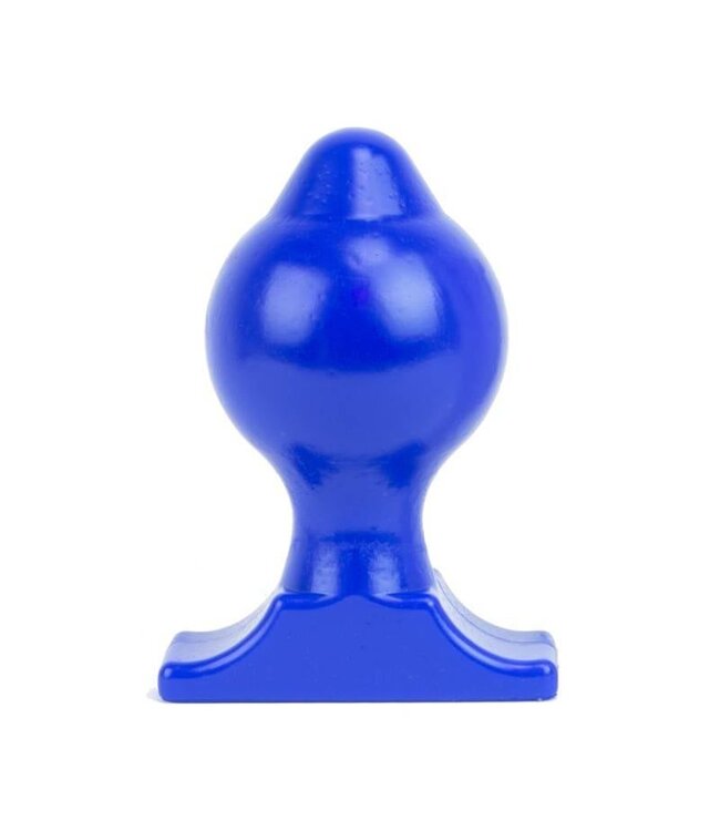 All Black Flexible 18cm Butt Plug - Black, Red, Blue, Ø 9.3cm for Gradual Stimulation