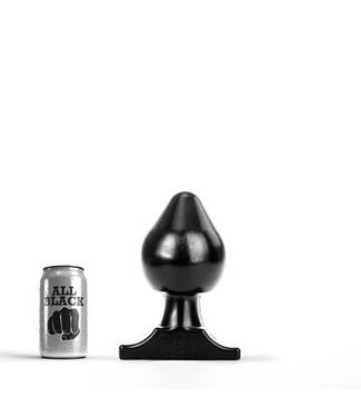 All Black ComfortFit Buttplug 19 Cm Zacht En Soepel In Zwart, Rood Of Blauw