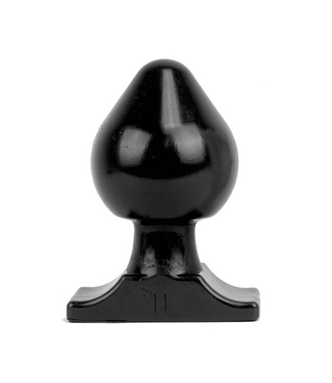 All Black ComfortFit Buttplug 19 Cm Zacht En Soepel In Zwart, Rood Of Blauw