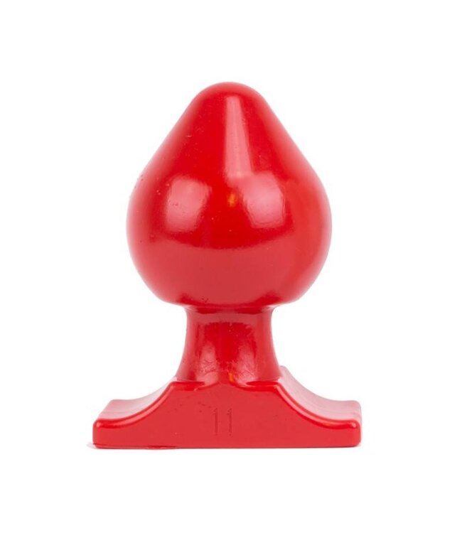 All Black ComfortFit Buttplug 19 Cm Zacht En Soepel In Zwart, Rood Of Blauw