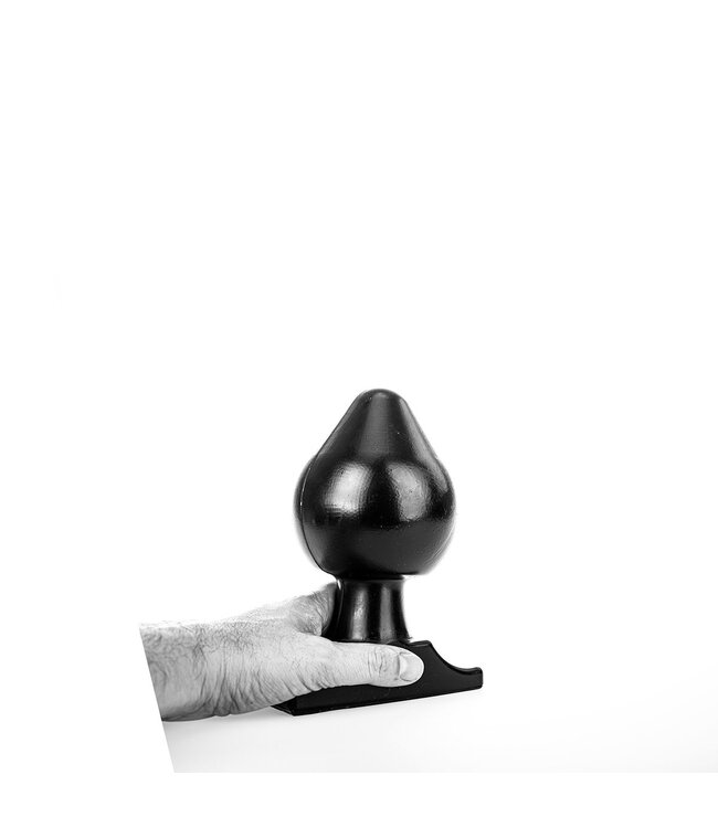 All Black ComfortFit Buttplug 19 Cm Zacht En Soepel In Zwart, Rood Of Blauw