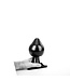 All Black ComfortFit Buttplug 19 Cm Zacht En Soepel In Zwart, Rood Of Blauw
