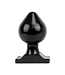 All Black Comfortabele Buttplug 22,5 cm Met 12 cm Diameter In Zwart, Rood en Blauw
