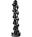 Dark Crystal Dark Crystal Schroefvormige Anale Dildo 33 cm Zwart Flexibel Vinyl