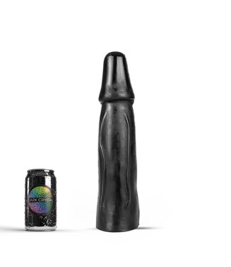 Dark Crystal Dark Crystal Zwarte Anale Dildo 33,5 cm - Flexibel XXL Vinyl