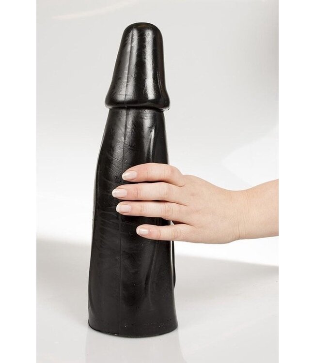Dark Crystal Dark Crystal XXL Black Anal Dildo 33.5 cm - Flexible & Waterproof