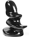 Dark Crystal Dark Crystal Flexibele Zwarte Buttplug 17 cm Schroefbaar Waterdicht