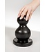 Dark Crystal Zwarte Flexible Buttplug 20 cm Met Bobbels Waterdicht En Hypoallergeen PVC