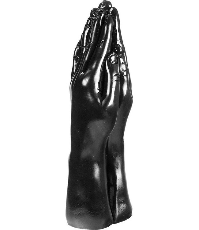 Dark Crystal Dark Crystal Black Double Fist Dildo 32cm - Flexible & Waterproof