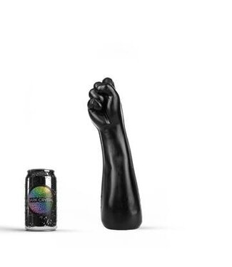 Dark Crystal Extravaganter schwarzer Fisting-Dildo 29 cm | Flexibles Vinyl von Dark Crystal