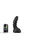Dark Crystal Schwarzer Dildo 22,5 cm aus Dark Crystal – Noppen, flexibel & wasserdicht