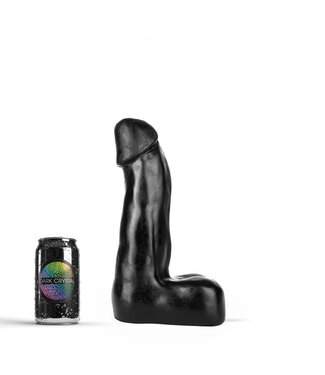 Dark Crystal Large Flexible Black Crystal Dildo 27.5 cm - Waterproof Anal Pleasure