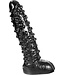 Dark Crystal Dark Crystal 28cm Black Dildo - Waterproof, Textured & Flexible